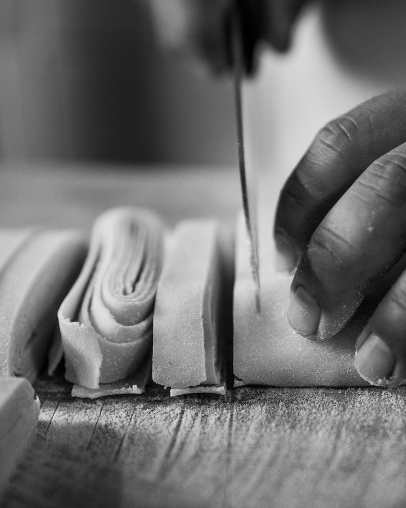 Handmade pasta made at Convivium Osteria